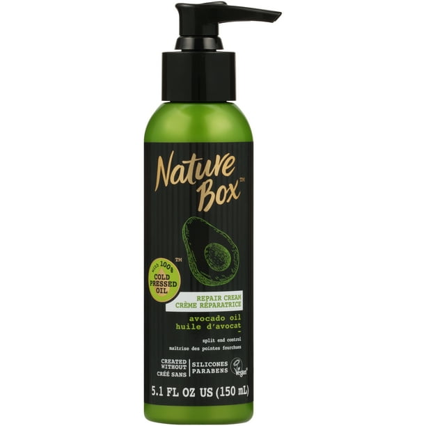 Nature Box Hair Repair Cream For Split End Control With 100 Cold Pressed Avocado Oil 5 1 Ounce Walmart Com Walmart Com
