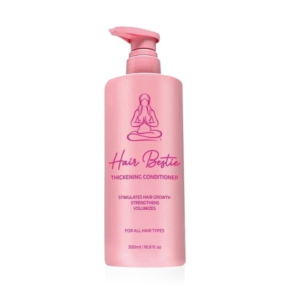 Karma Beauty Hair Bestie Thickening Frizz Control Hair Conditioner | Smooth, Silky, Anti-Frizz, Sulfate-Free, Color-Safe, Nourishing with Argan Oil & Plant Proteins | For All Hair Types, 16.9 fl oz