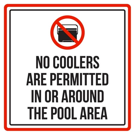 no coolers are permitted