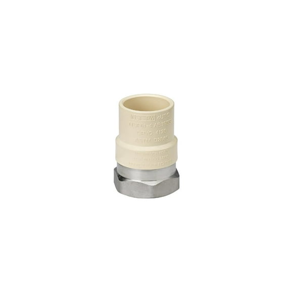 Adaptador CPVC de acero inoxidable Homewerks 1/2" FIP