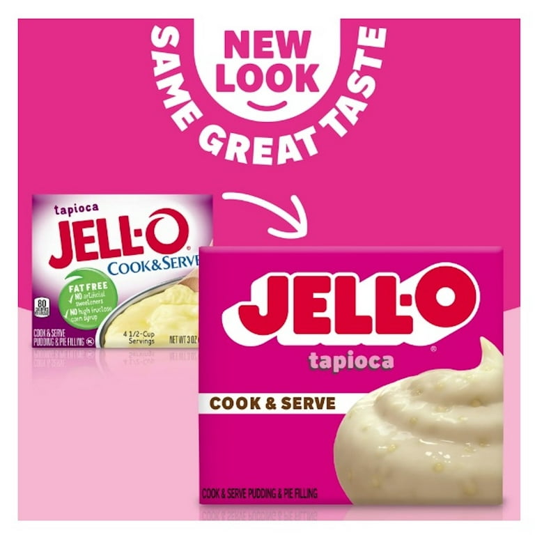 Jell-O Family Size Fat Free Cook & Serve Tapioca Pudding Dessert