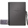 Rocketbook EVRF-E-K-CIG Fusion Smart Reusable Notebook with Pen and Microfiber Cloth, Executive Size, Space Gray