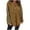 Khaki, variant on ZyeKqe Hoodies for Women Crochet Long Sleeve Sweatshirts Button down Hooded Fall Winter Top