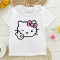 thumbnail image 3 of Camiseta de verano de los años 2000 con Hello Kitty para niños, bonita camiseta de Sanrio para niños, ropa de manga corta, camiseta para niños y niñas, 3 of 5