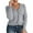 Grey, variant on PMVFHDE Women's Autumn Winter Fashion Versatile Solid Color V-Neck Long Sleeve Edge Ribbed Knit Cardigan Sweater Brown,S