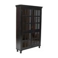 thumbnail image 3 of Pemberly Row Solid Wood Cabinet with Glass Doors in Light Brown, 3 of 5