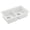 White, variant on Karran Usa QU-810-CN Quartz Qu 32" Undermount Double Basin Quartz Composite Kitchen Sink in Concrete