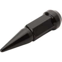 TUSK (4 Pack) Spike Tapered Lug Nut 12mm x 1.50mm Thread Pitch w/ 17mm Head Black for Honda Talon 1000X-4 Fox Live Valve 2020-2024