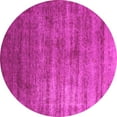 thumbnail image 1 of Ahgly Company Indoor Round Oriental Pink Industrial Area Rugs, 6' Round, 1 of 4