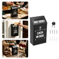 thumbnail image 2 of Metal Coin Bank with Secure Lock Steel Storage Container Portable for Bills and Retail Home Use B, 2 of 6