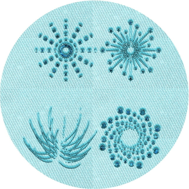 Ahgly Company Tapis Rond Lavable en Machine Intérieur Transitionnel Bleu Électrique, 7 Pieds Rond