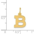 thumbnail image 4 of 14k Yellow Gold Small Block Letter B Initial Charm Pendant, 4 of 4