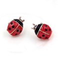 thumbnail image 4 of Red Ladybug Earrings, Handcrafted with Fashion Crystals, Stylized Insect-Shaped Female Jewelry Accessories for Women, 4 of 5