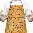 thumbnail image 2 of Leopard Print Adjustable Waterproof Apron for Adults 33x27 Inch – Cooking Apron with 2 Large Pockets, Durable Polyester Bib for Kitchen, Baking, BBQ, and Home Use, 2 of 6