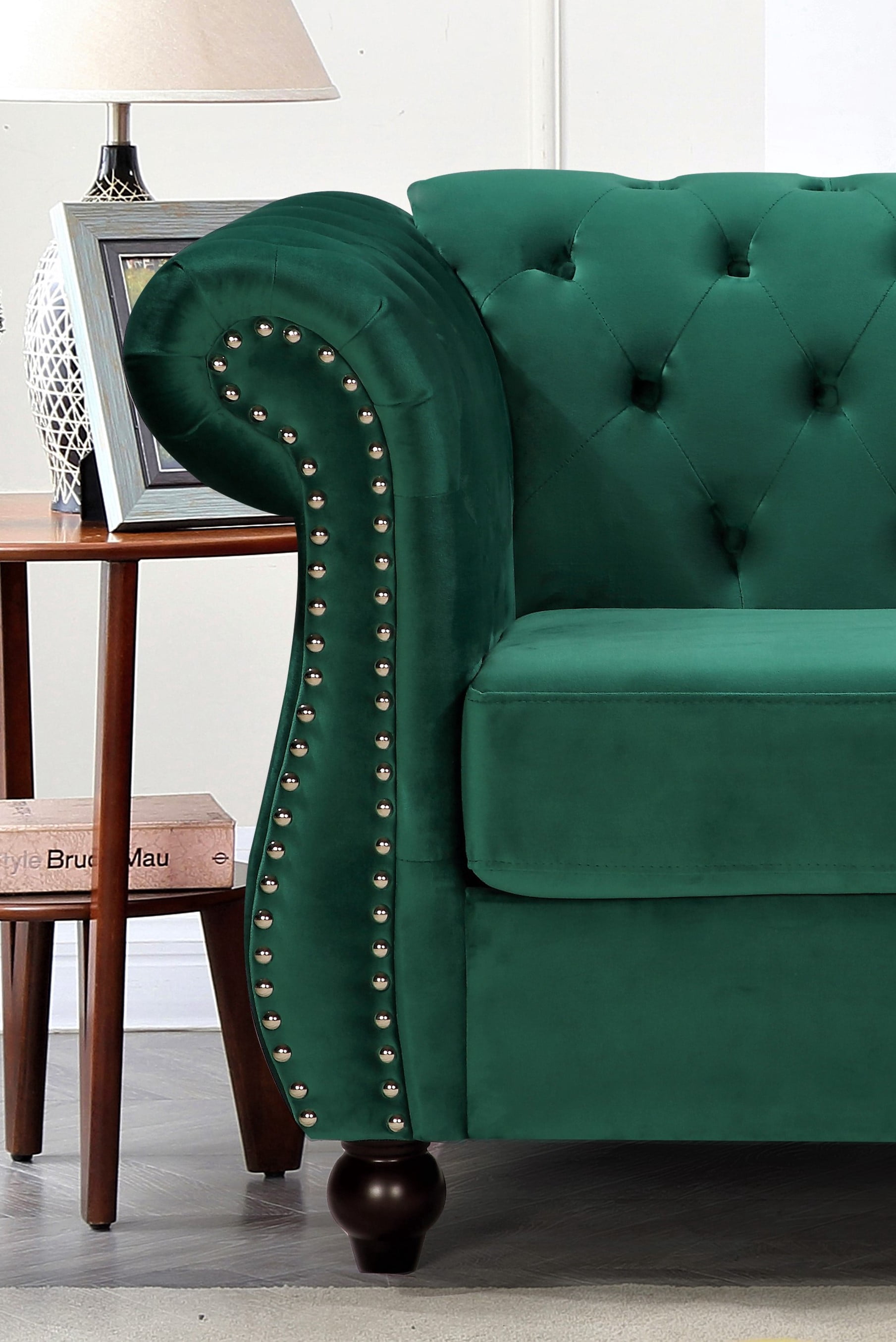 Fender 40.6'' Wide Tufted Velvet Chesterfield Chair