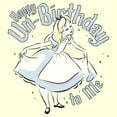 thumbnail image 2 of Men's Alice in Wonderland Happy Un-Birthday To Me Graphic Tee Beige Small, 2 of 4