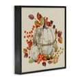 thumbnail image 4 of Stupell Industries Seasonal Pumpkin & Leaves Botanical & Floral Painting Black Framed Art Prints Wall Art, 24 x 24, 4 of 10
