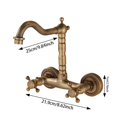 thumbnail image 4 of Wall Mount Kitchen Faucet Mixer Tap Bathroom Sink Faucet for RV Home Laundry tall-tall, 4 of 4