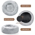 thumbnail image 5 of OYANTEN Fluffy Cat Beds for Large Cats Small Dogs Machine Washable Misty Gray/20in, 5 of 7