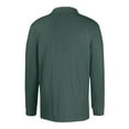 thumbnail image 6 of QHRMKOG Mens Polo Shirts Athletic Quick Dry Long Sleeve Collared Golf Shirts Casual Loose Fit Button Shirt Lightweight Tops Green 3XL, 6 of 8