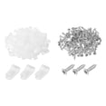 thumbnail image 1 of Unique Bargains R-Type Cable Clip Wire Clamp, 8.4mm 0.33 Inch Nylon Clips White 200Pcs, 1 of 5