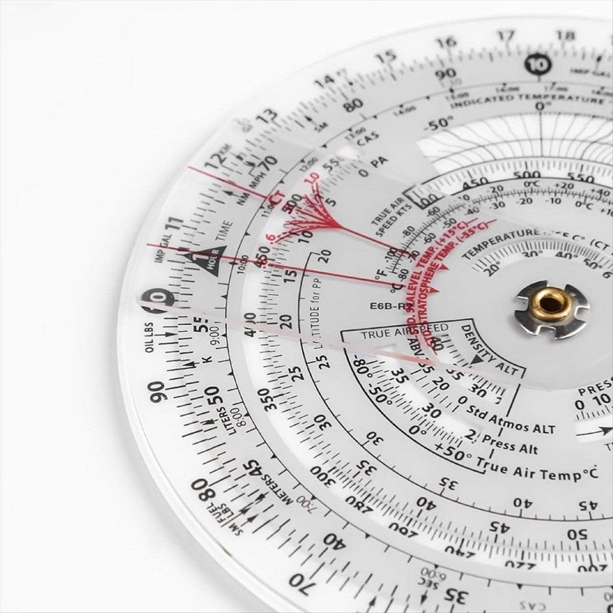 E6B-R2 4 Inch Diameter Circular Flight Computer, Computer Calculator Standard Training Student Use IFR VFR