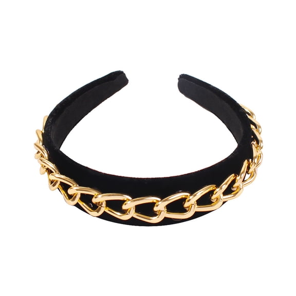 LOLIPPYY 1Pcs Trendy Chain Hair Band Punk Hair Accessories for Women Engagement