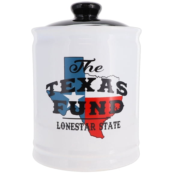 Cottage Creek Texas Themed Multicolor Ceramic Piggy Bank