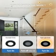 thumbnail image 3 of Black Pot Lights LED 3 Inch Black Recessed Lighting with Night Light, Dimmable & 5CCT Selectable Slim Downlight Soffit Lights, 6W, cETL, IC & Wet Rated, 24 Pack, 3 of 7