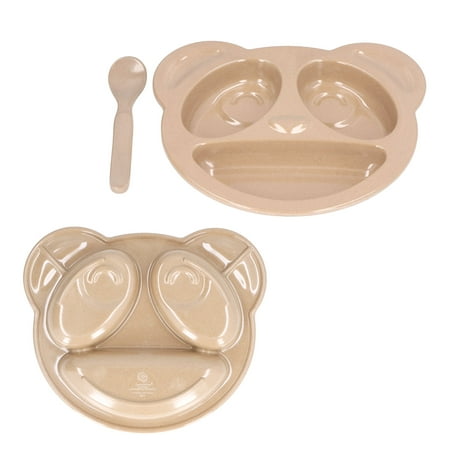 

FAGINEY Baby Dishes Set Toddler Dinnerware Set Toddler Plate Set Panda Shape Natural Durable Safe Material Lightweight Develop Good Habits Toddler Dinnerware Set