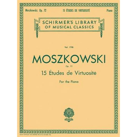 Pre-Owned 15 Etudes De Virtuosite, Op. 72 (Paperback) by Moritz Moszkowski