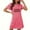 #938-Hot Pink, variant on Censtreet Women's Oversized Short Nightgown Fashion Chest Print Short Sleeve Nightdress
