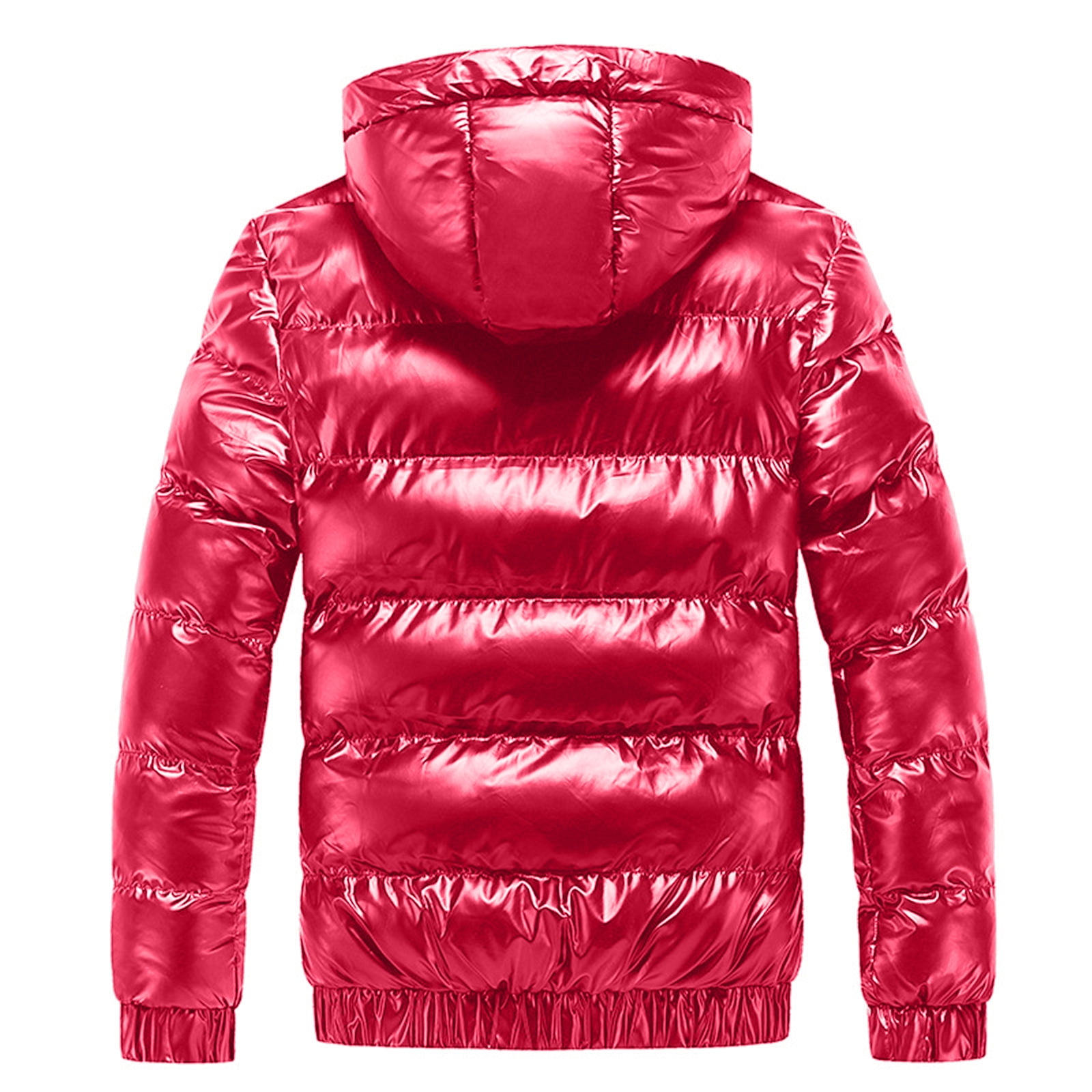 PMUYBHF Male Mens Jacket with Hoodie Zip Up Men's