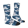 thumbnail image 4 of Yiaed Snow Penguin Print Great elasticity Crew Socks Sports socks for Men and Women, 4 of 5