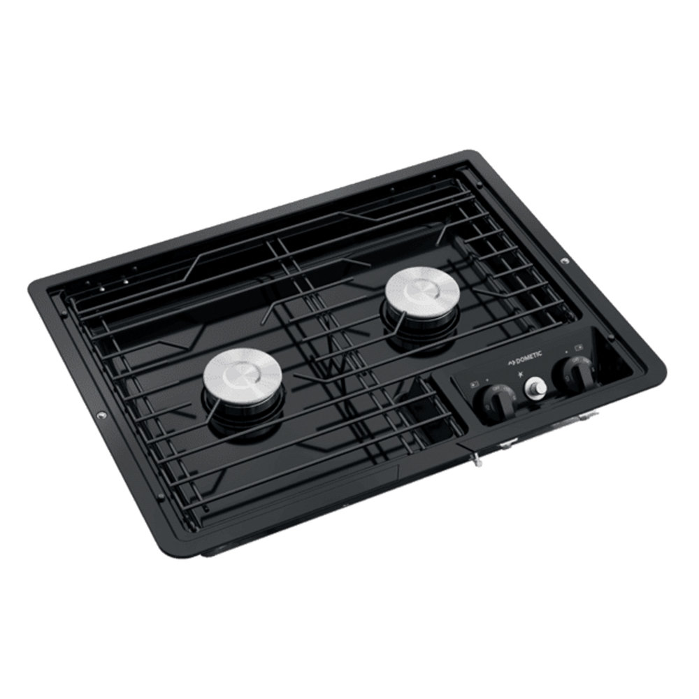 Dometic 9108917573 (50210) DropIn TwoBurner 12V Cooktop with Wire