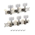 thumbnail image 1 of Unique Bargains Guitar Tuning Pegs Machine Heads Tuning Keys Tuners 3L 3R 1 Set, White, 1 of 5