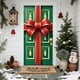 thumbnail image 4 of Adornos navideños, regalos navideños, cortina navideña de 35 x 71 pulgadas, decoración navideña para puerta y pared, festival, fiesta, poliéster., 4 of 8