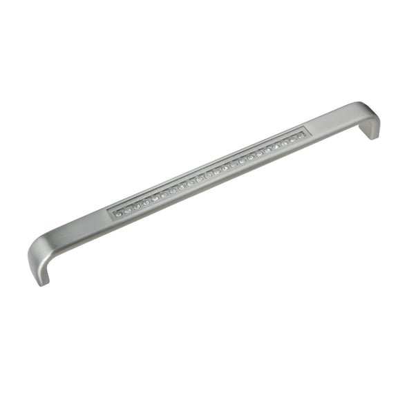 Utopia Alley 10pcs Gleam Pull Handle - Decorative Cabinet Drop Pull Handles- Vintage Cabinet Hardware with Hand Finished Brushed Nickel - Metal Drawer Pull Handle, 7.5" Center to Center
