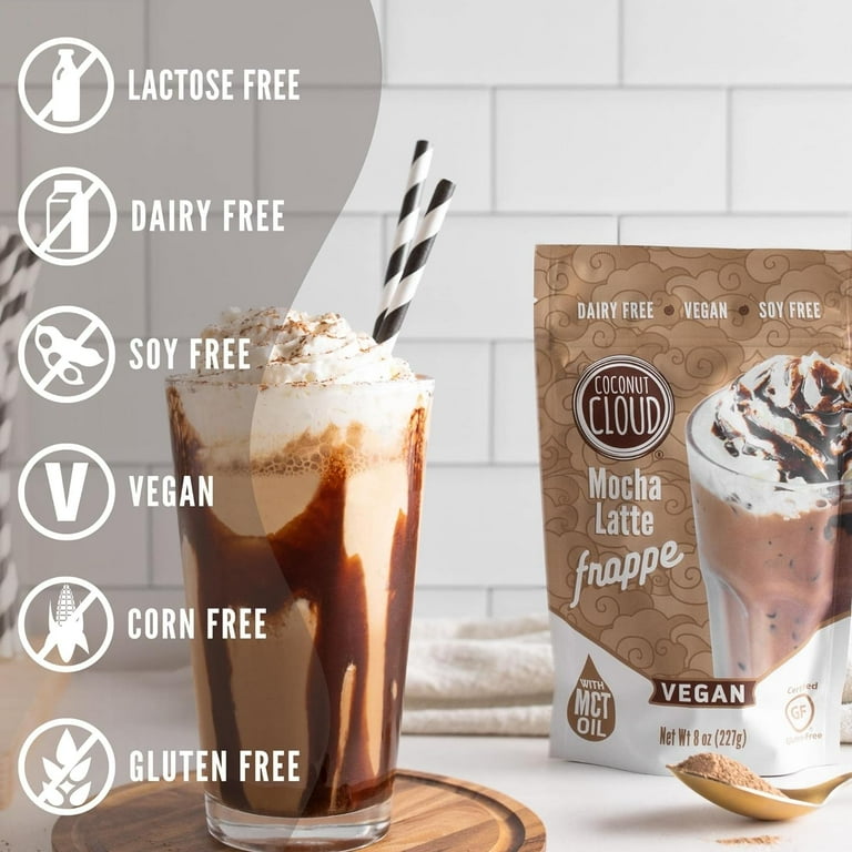 NEW Dairy-Free Instant Mocha Frappe Mix with Coffee Drink