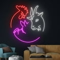 thumbnail image 2 of Handmadetneonsign Chicken Goat Pig Neon Sign, Farm LED Sign, Farm Neon Light, Food Room Wall Decor, 2 of 5