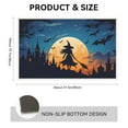 thumbnail image 2 of Halloween Entryway Doormat for House Garage Decoration - Starry Night Full Moon City Church Witch Flying Front Door Mat 19.7x31.5 Inches Broomstick Doormat, 2 of 5