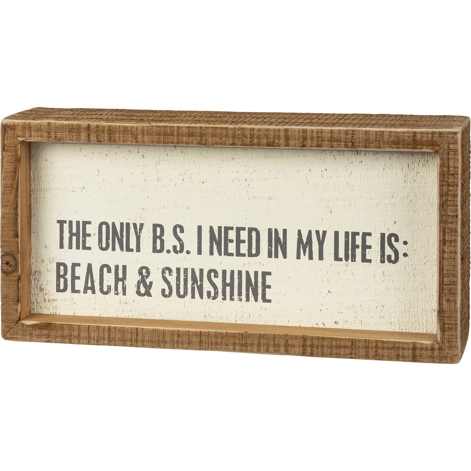 The Beach Is My Happy Place Plaque with Raised Flip Flop Accent 