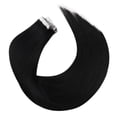thumbnail image 4 of Moresoo Tape in Hair Extensions Human Hair 24 Inch 40Pcs Jet Black Hair Extensions Human Hair Tape in 100g Seamless Invisible Tape in Hair Extensions Human Hair #1, 4 of 9