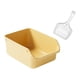 thumbnail image 5 of Contenedor de arena para gatos semicerrado con tapa abierta y antiadherente. amarillo, 5 of 9