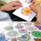 thumbnail image 5 of Juego de 16 herramientas de punteado de mandala para pintura artística en roca, pintura de uñas, dibujo, dibujo y manualidades, 5 of 5
