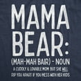 thumbnail image 2 of Womens Mama Bear Definition T Shirt Funny Mothers Day Gift Best Mom Novelty Tee Womens Graphic Tees, 2 of 9