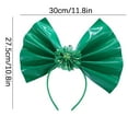 thumbnail image 2 of St. Patrick's Day Hair Accessories for Kids and Adults, Green Headbands with Spring Boppers, Cute Party Costume Decorations, Festive Hair Hoops for Celebrations, 2 of 4