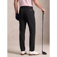 thumbnail image 6 of Men's 4-Way Stretch Golf Pants,Casual Khaki Trousers with Elastic Waist, Slim Fit Performance Work Pants for Hiking & Travel, 6 of 8