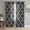 Black, variant on Blue Moroccan Sheer Curtains 45 Inch Length 2 Panels Set for Living Room/Bedroom, Retro Country Geometric Quatrefoil Plaid Semi Curtain Sheers Drapes Rod Pocket Curtains Window Treatment 52''x45''x2