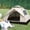 Light Brown-two Doors and Two Windows, variant on 3-4 Person Automatic Pop-Up Tent With Fiberglass Pole, Square Oxford Cloth Camping Shed, Quick-Set 3 Second Design, All-Season Waterproof Zip Open And Close For Camping, Travel And Beach